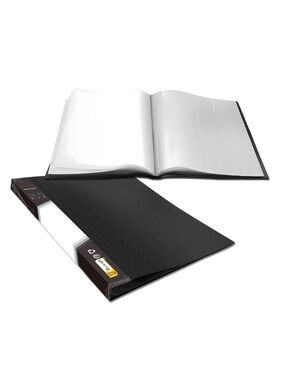 Art Portfolio Folder, 40 Clear Pockets Paper Protectors Display 80 Pages 17”x12”